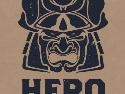 Hero Salt badge bath hero identity logo mark salt samurai