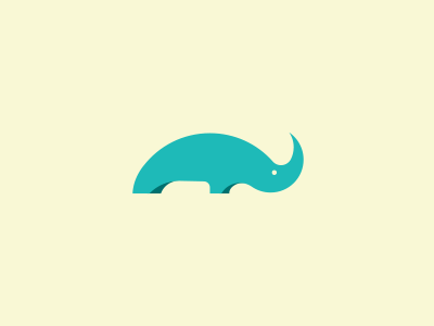 Mr. Rhino animal logo mark rhino symbol