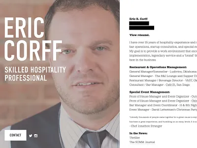 Résumé Website website