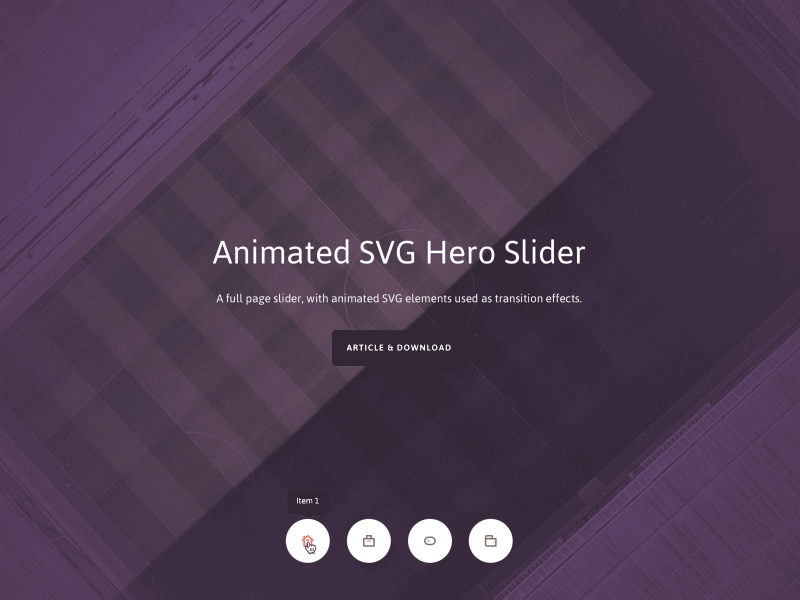 Animated Hero Slider animation slider slideshow svg transition ui ux