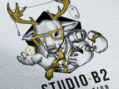 graphic deer deer illustration