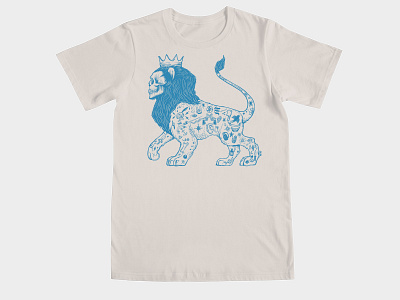 The True Lion King bird crown diamond knife lion mothef revolver skull spider tattoo threadless tshirt