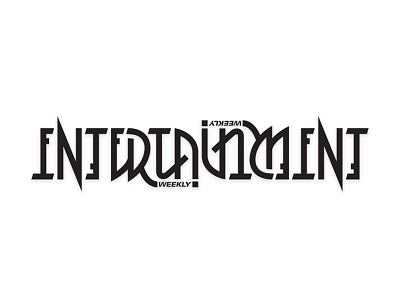 Entertainment Weekly // Ambigram ambigram lettering type typography