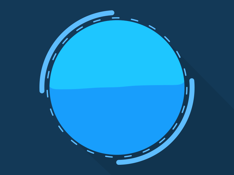 Half Empty or Half Full? 2d animated gif circle empty full gif liquid loading loop mograph spin water