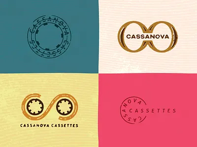 Cassettes Aren't Cool cassette cc circle infinity label logo monogram music tape