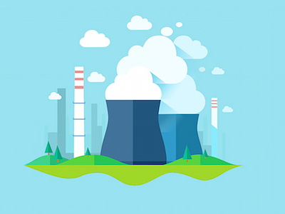 Air pollution air eco ecology flat long shadow pollution