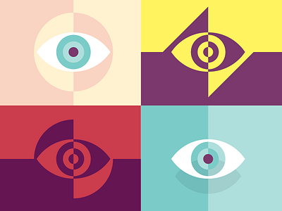 Eyes color eye eyes geometric minimal shape shapes