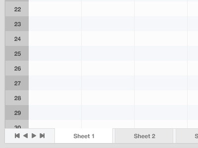 Spreadsheet Sketch big data clean spreadsheet ui