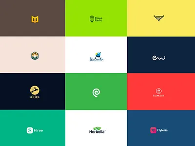 logofolio 2014-15 clean color icon logo minimal typo