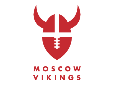 Moscow vikings american football logo logotype mark moscow symbol viking