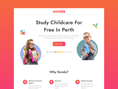 Website Design for Childcare for Free in Perth care child child care childcare design free study ui uiux ux web web design website website design