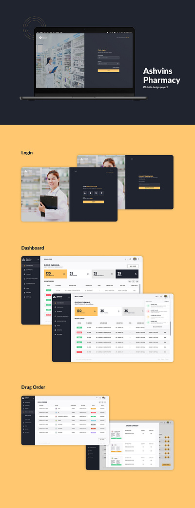 Pharmacist Dashboard Design dashboard design desktop ui figma graphic design pharmacist website pharmacy website product design uiux design web design website design