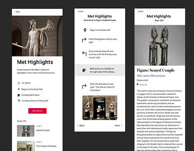 Digital Museum Guide art design illustration product design ui ux