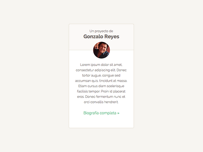 Tiny user profile ui user profile