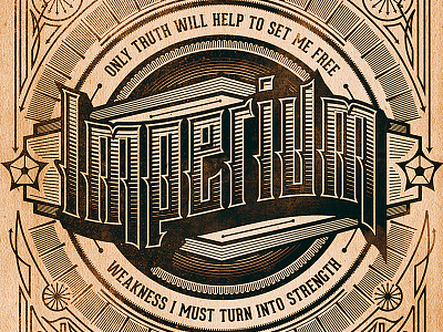 Imperium drawing hand drawn illustration lyrics metal monday metal motivation monday motivation poster type