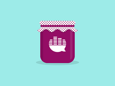 Jam Jar blueberry icon illustration jam jar music purple strawberry