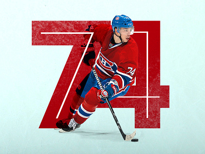 Player Profile Experimentation gohabsgo hockey ice number profile typography