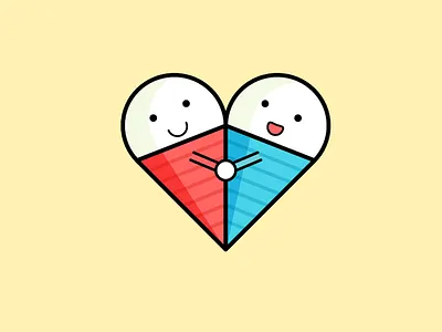 Ice cream love anfinity designer cute fancy fansicle fav fun ice cream icon love vector