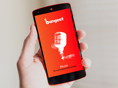 Bangeet - Music app and identity apps colorful logo music music app vibrant