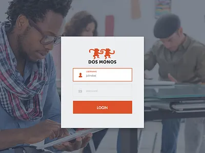 Login button focus label login password text field username
