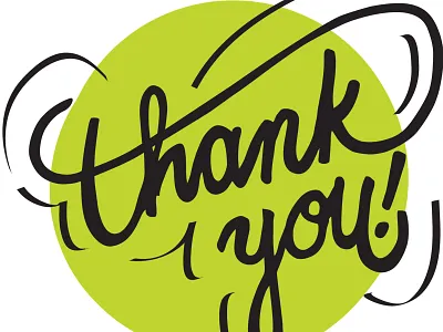 Thank You August 2015 green hand lettering thank thanks wacom wip you