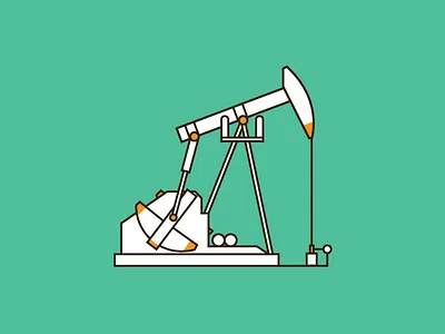 The Land of Oil art california cartoon gas icon illustration line oil sticker taft vector