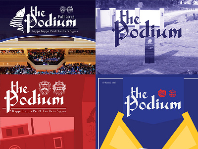 The Podium Covers band covers design editorial fraternity kkpsi magazine music publication sorority tbsigma