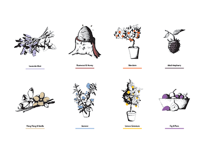 Stipples color dots drawing fruit life scents sketch splash still stipple