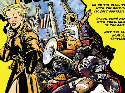 Homecoming Section Cover illustraton manga studio mizzou