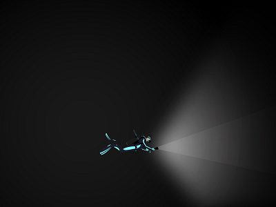 Diver color diver illustration light scuba vector