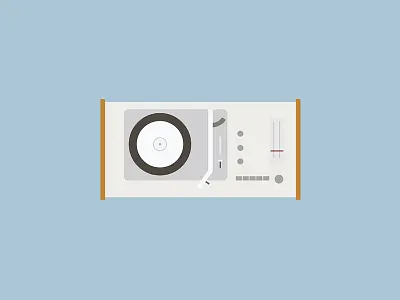 Braun SK61 Stereo System braun design dieter rams flat illustration illustrator minimal stereo ui user interface