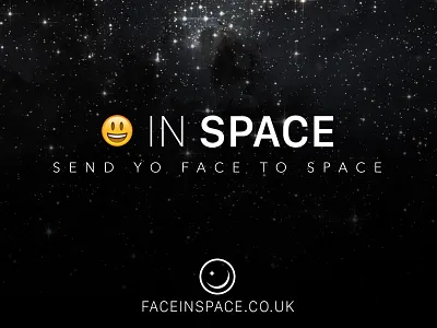 Face In Space | Branding - Concept branding emoji face logo space