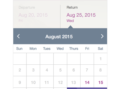 Trying out a Calendar Design calendar design ios selection ui ux