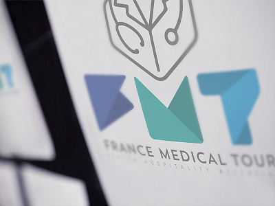 FMT logotype medical polygon typography