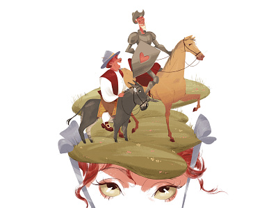 Don Quixote book character don illustration quixote