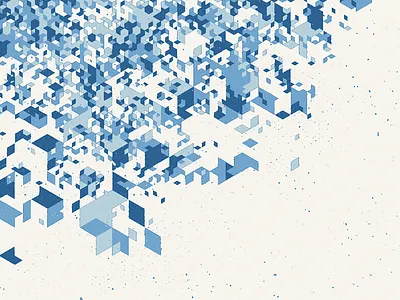 Geometrica 1 abstract blue digital geometric geometrica pattern