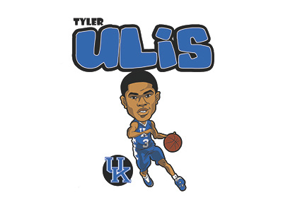 Tyler Ulis artwork basketball design illustration ncaa uk vector