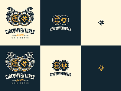 Circumventures Responsive Brand Identity brand identity circumventures dragon dragons growcase it consultant agency logo logotype monogram responsive branding seattle washington victorian