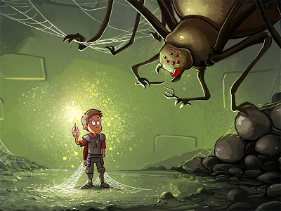 Later That Day - Panel 23 Detail comic comics humor knight spider