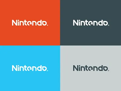 Nintendo Logo Re-design entertainment logo mario nintendo rebrand typography video games