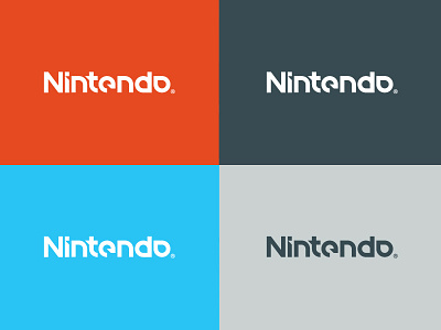 Nintendo Logo Re-design entertainment logo mario nintendo rebrand typography video games