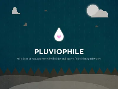 It's a gloomy day outside clouds heart pluviophile rain