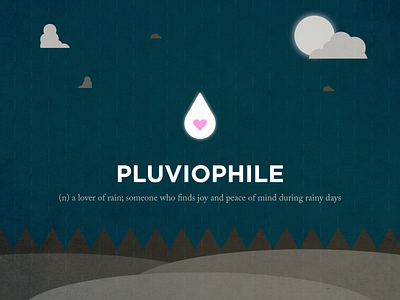 It's a gloomy day outside clouds heart pluviophile rain