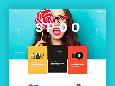 Hello Dribbble ! creative portfolio spoo