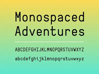 Salad Mono Typeface font letters mono monospace monospaced salad typeface