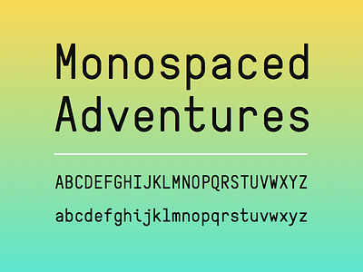 Salad Mono Typeface font letters mono monospace monospaced salad typeface