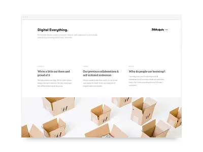 Milkshake 2.0 design development minimal portfolio ui web