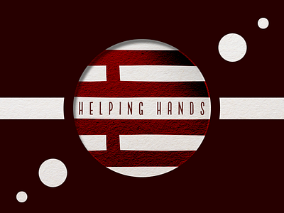 Helping Hands flag graphic design helping hands logo shapes