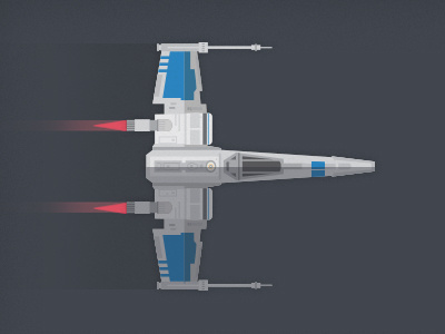 Incom T-70 X-Wing episode 7 fan art spaceship star wars texture the force awakens vector vector art x wing xwing