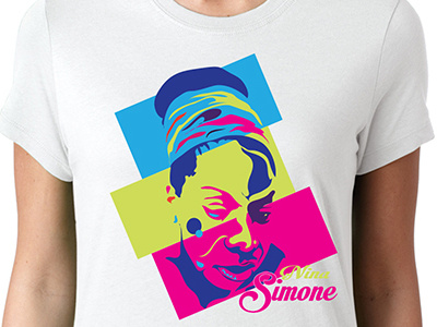 Nina Simone color design illustrator nina simone t shirt vector